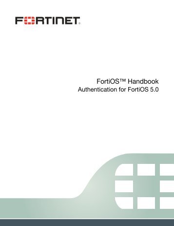 Authentication - Fortinet Technical Documentation
