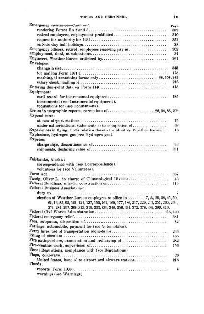 Weather Bureau topics and personnel / United States Department of ...