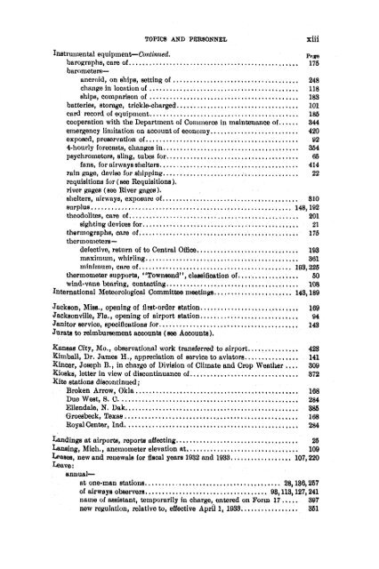 Weather Bureau topics and personnel / United States Department of ...