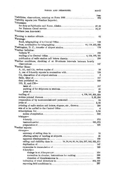 Weather Bureau topics and personnel / United States Department of ...