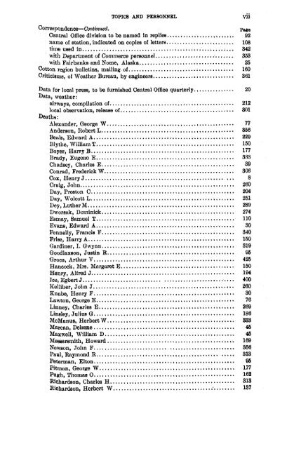 Weather Bureau topics and personnel / United States Department of ...