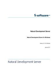 Natural Development Server for Windows - Software AG ...