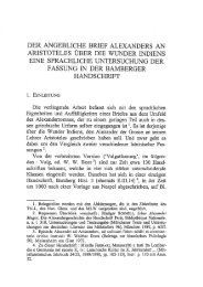 der angebliche brief alexanders an aristoteles über die wunder ...