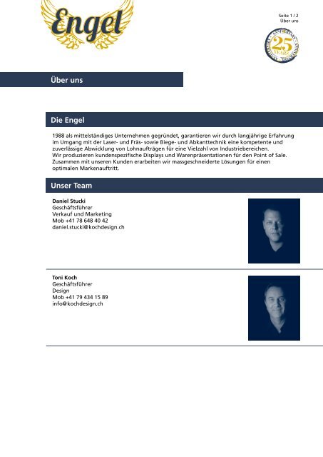 Die Engel Unser Team Über uns - Kochdesign