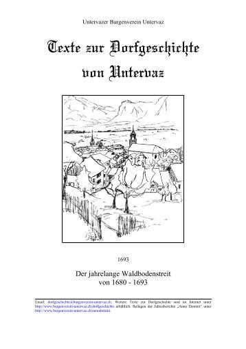 1693-Der jahrelange Waldbodenst - Burgenverein Untervaz