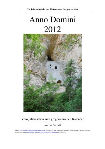 2012-03 Vom julianischen zum gregorianischen Kalender