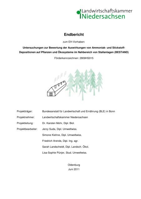 Untersuchungen zur Bewertung der Auswirkungen von ... - BLE