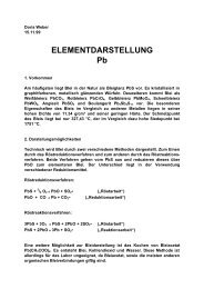 ELEMENTDARSTELLUNG Pb - Chemiestudent.de