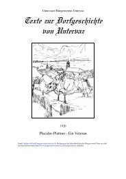 1920-Placidus Plattner - Ein Veteran - Burgenverein Untervaz