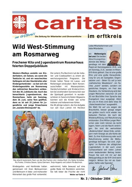 Wild West-Stimmung am Rosmarweg - Diözesan-Caritasverband für ...