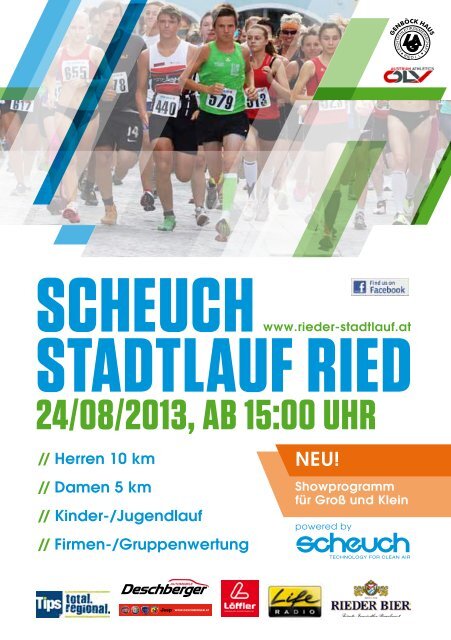 scheuch stadtlauf ried 24/08/2013, ab 15:00 uhr - networx.at