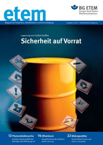 Ausgabe Textil Medienerzeugnisse - Die BG ETEM