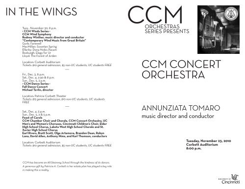 Concert Orchestra 11.23.10.pdf - UC DRC Home