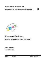 Paderborner Schriften zur - Department Sport & Gesundheit