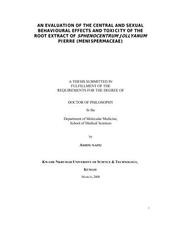 sample thesis from knust