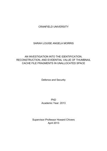 Cranfield university phd thesis