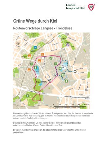 Ausführliche Routenbeschreibungen für Langsee-Tröndelsee als PDF