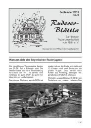 Ruderer-Blättla Nr. 9 - Bamberger Rudergesellschaft von 1884 e.V.