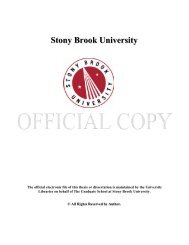 Stony Brook University - SUNY Digital Repository