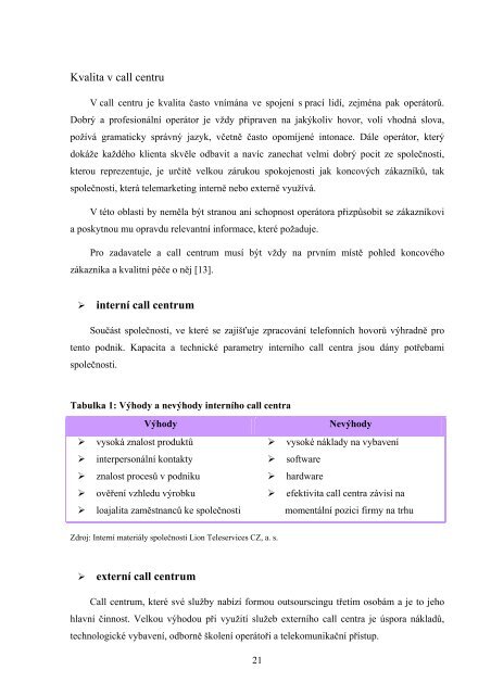 MinarikovaL_Analyza komunikace_JJ_2009.pdf - Univerzita ...