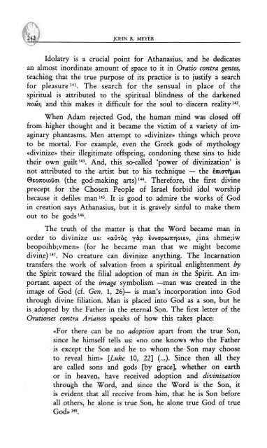 the soteriology of saint athanasius of alexandria the conformation of ...