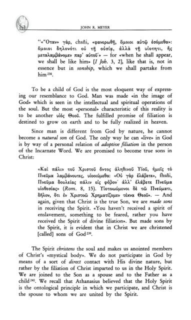 the soteriology of saint athanasius of alexandria the conformation of ...