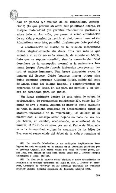 la virginidad de maría, razón teológica de su asunción al cielo, en ...