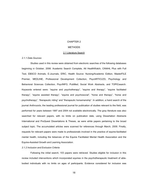 A SYSTEMATIC REVIEW OF THE EFFECTS OF PSYCHOTHERAPY ...