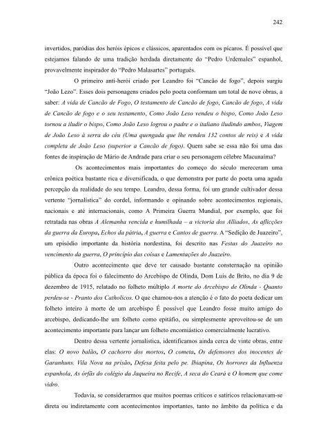 a formação da literatura de cordel brasileira - Repositorio ...