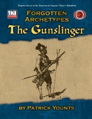 Forgotten Archetypes: Gunslinger - e23