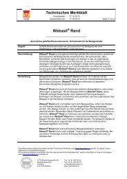 Webasil ® Rand - ctw Strassenbaustoffe AG