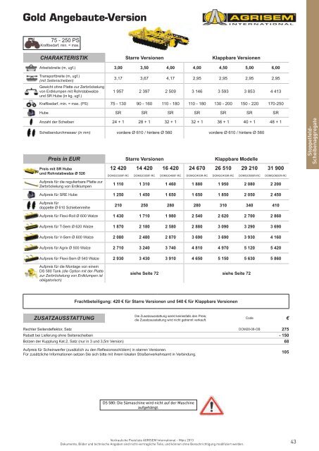 PREISLISTE 2013 - Kranich GmbH