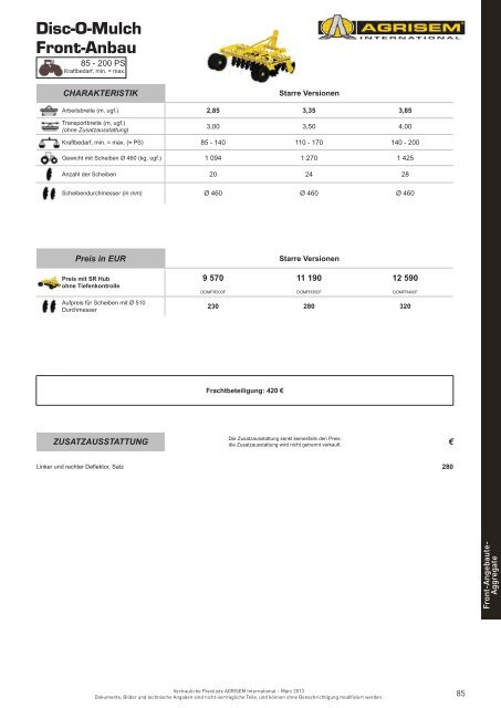 PREISLISTE 2013 - Kranich GmbH