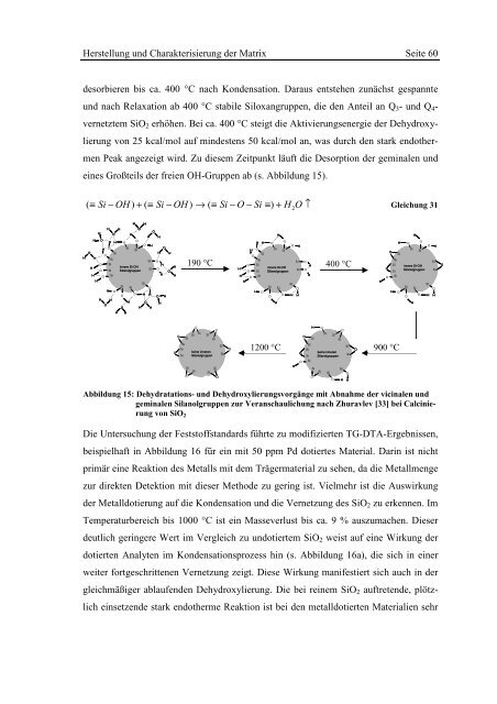 5 Herstellung und Charakterisierung der Matrix