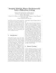 Imaging Multiple Planes Simultaneously with a Diffraction Grating