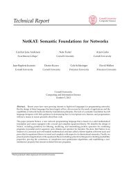 Technical Report NetKAT: Semantic Foundations for Networks