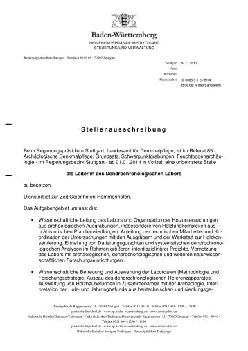 Stellenbeschreibung