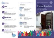 Flyer: Unsere Gemeinde - Waldkirche Obertshausen