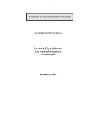 Lernende Organisationen - Die Nachrichtendienste - eDoc