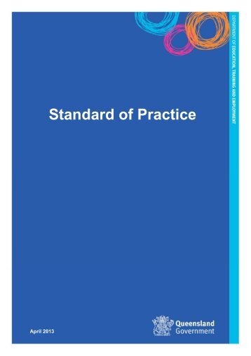 DETE code of conduct - standard of practice - Education Queensland