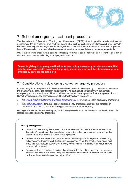 Anaphylaxis guidelines for Queensland State Schools - Education ...