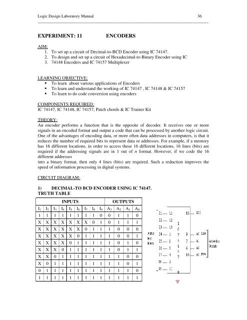 LOGIC DESIGN LABORATORY MANUAL - VTU e-Learning Centre