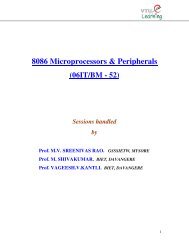 8086 Microprocessors & Peripherals - VTU e-Learning