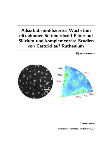 Adsorbat-modifiziertes Wachstum ultradünner Seltenerdoxid ... - E-LIB