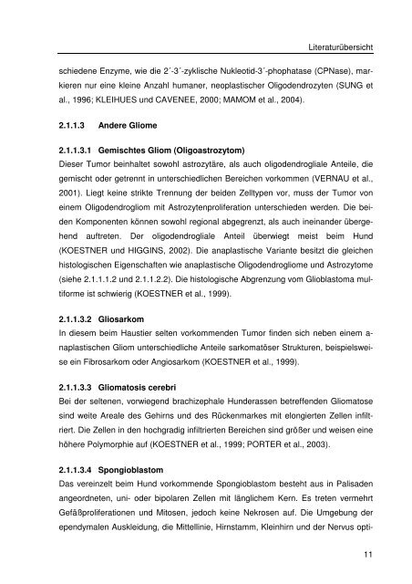 Immunhistologische Charakterisierung primärer Neoplasien des ...