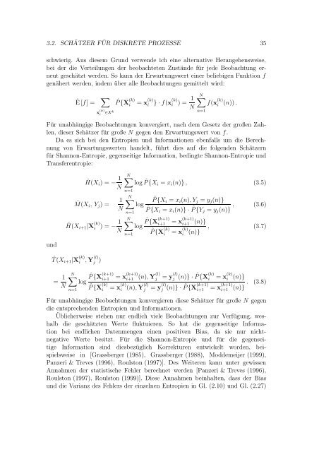 Nichtlineare Methoden zur Quantifizierung von Abhängigkeiten und ...