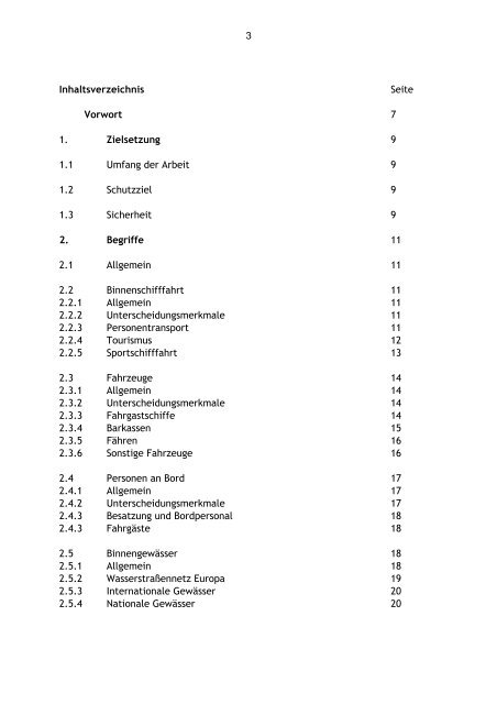 Verbesserung des Sicherheitsniveaus der Binnen-Fahrgastschiffe in ...