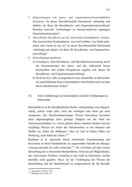 BEWUßTSEINS- UND ORGANISATIONSENTWICKLUNG