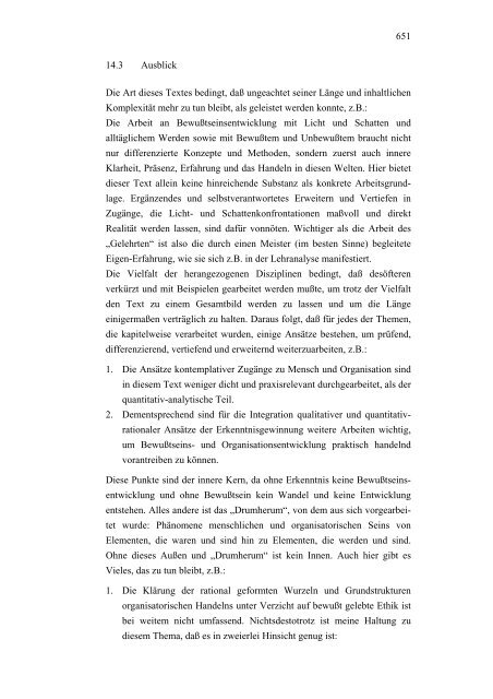 BEWUßTSEINS- UND ORGANISATIONSENTWICKLUNG