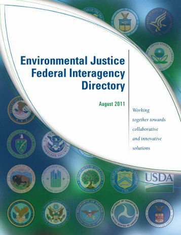Environmental Justice Federal Interagency Directory (PDF)